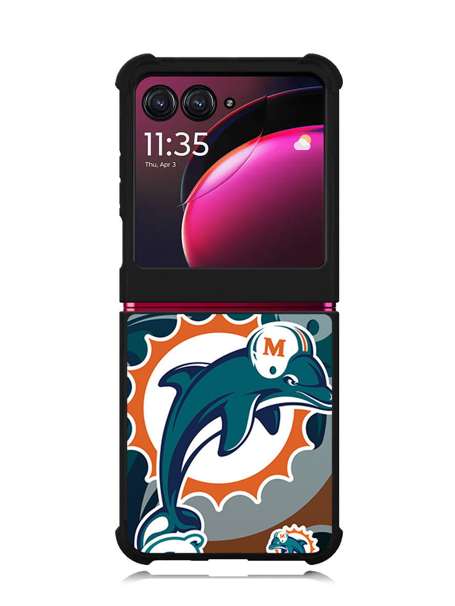 Miami Dolphins Nfl Motorola Moto Razr Plus 2023 , Moto Razr+ 2023 Case