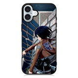 Attack on Titan Mikasa iPhone 16 Plus Case QC0618
