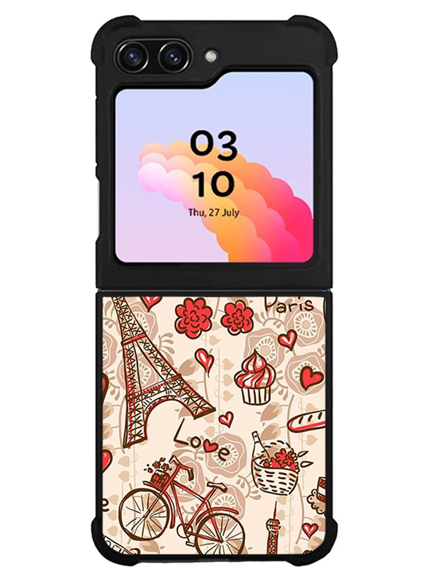 paris vintage Samsung Galaxy Z Flip 5 5G 2023 Case OV0632