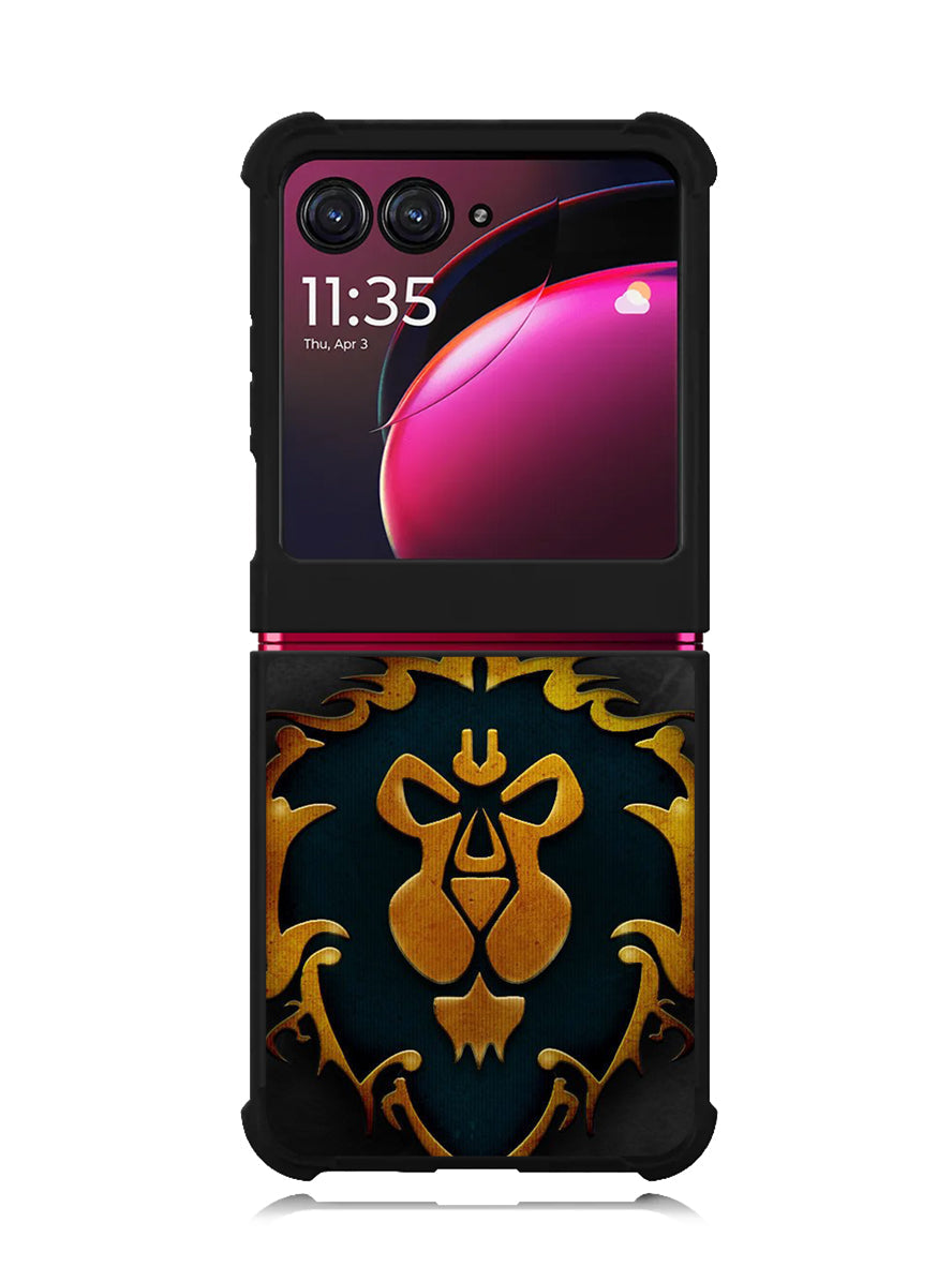 World of Warcraft Alliance Gold Logo Motorola Moto Razr Plus 2023 , Moto Razr+ 2023 Case OV0642