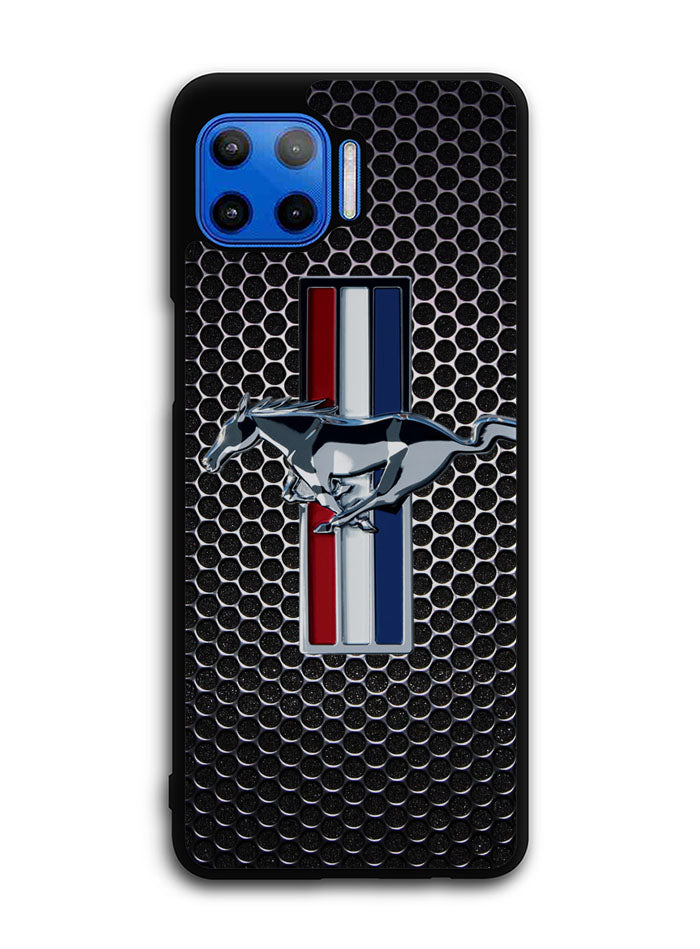 Ford Mustang Carbon Fiber Motorola Moto One 5G Case , Moto One 5G UW Case , Moto G 5G Plus Case