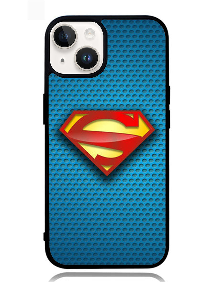 Superman Blue Carbon Logo iPhone 14 Case