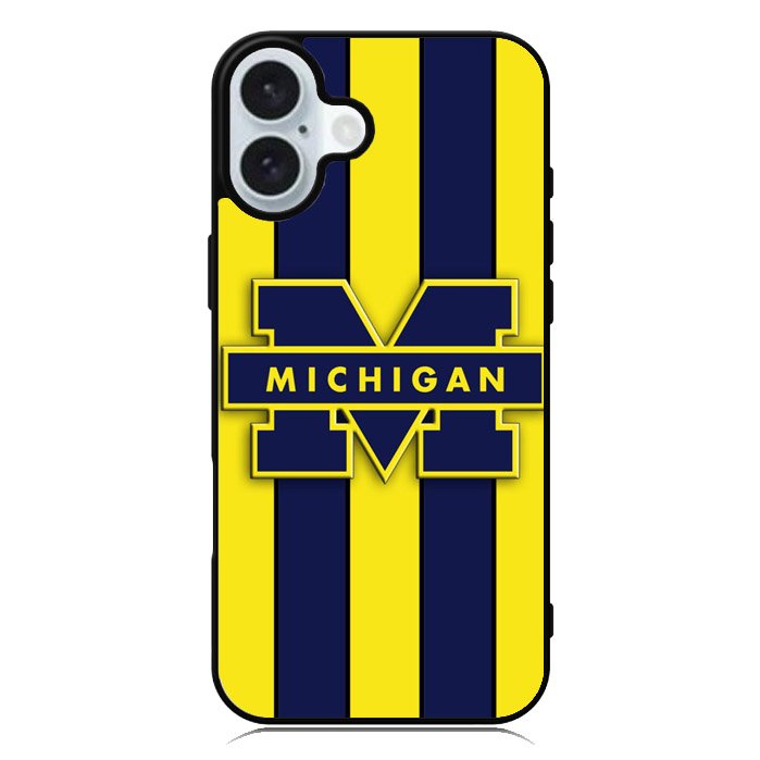 michigan wolverines logo iPhone 16 Case QC3309