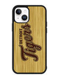 detroit tigers logo wood iPhone 14 Case QC4689