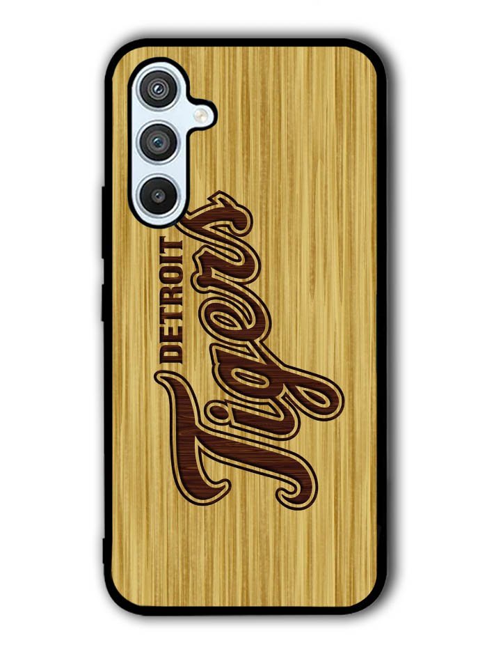 detroit tigers logo wood Samsung Galaxy A14 5G Case QC4689