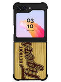 detroit tigers logo wood Samsung Galaxy Z Flip 5 5G 2023 Case OV4689