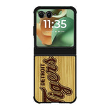 detroit tigers logo wood Motorola Moto RAZR 2025 Case OV4689