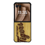 detroit tigers logo wood Motorola Moto RAZR Plus 2025 Case OV4689