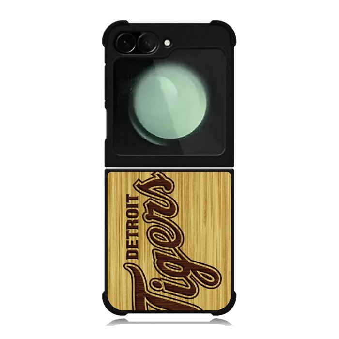 detroit tigers logo wood Samsung Galaxy Z Flip 6 5G 2024 Case OV4689