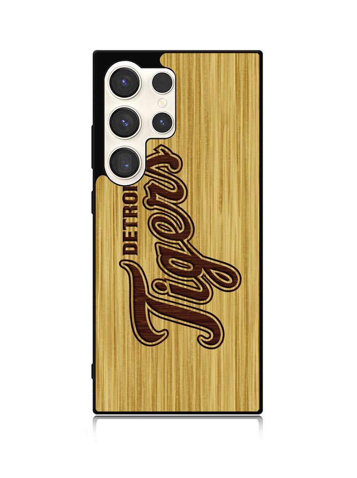 detroit tigers logo wood Samsung Galaxy S23 Ultra 5G Case QC4689