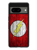 Flash SUperhero Logo on Wood Google Pixel 8A Case QC0690