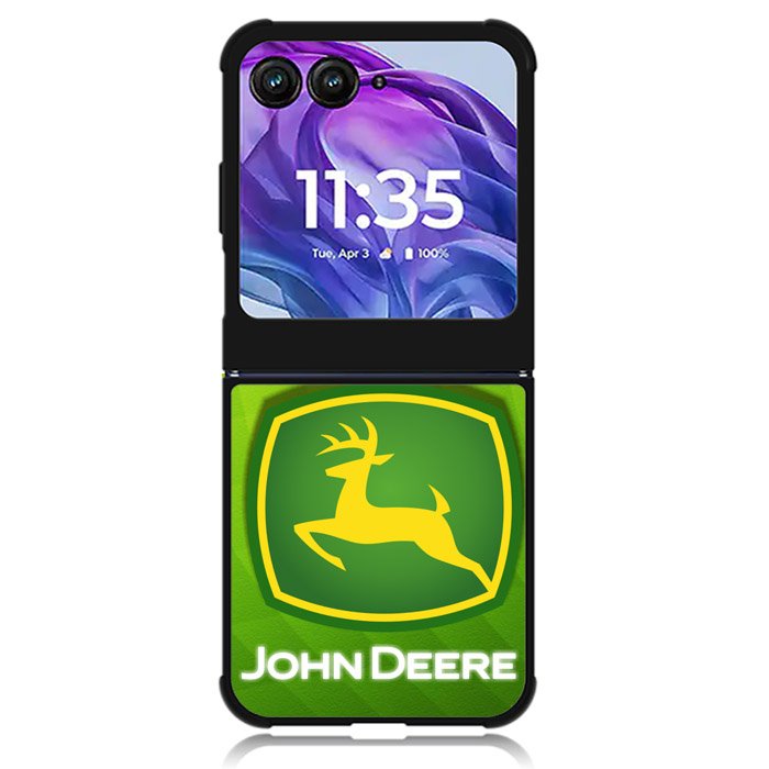 John Deere Logo 1st Motorola Moto Razr Plus 2024 , Moto Razr+ 2024 Case