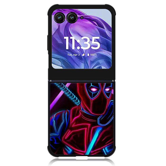Deadpool Neon Motorola Moto Razr Plus 2024 , Moto Razr+ 2024 Case