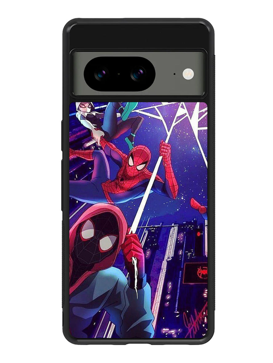 Spiderman into the spidervers Google Pixel 8A Case QC2469