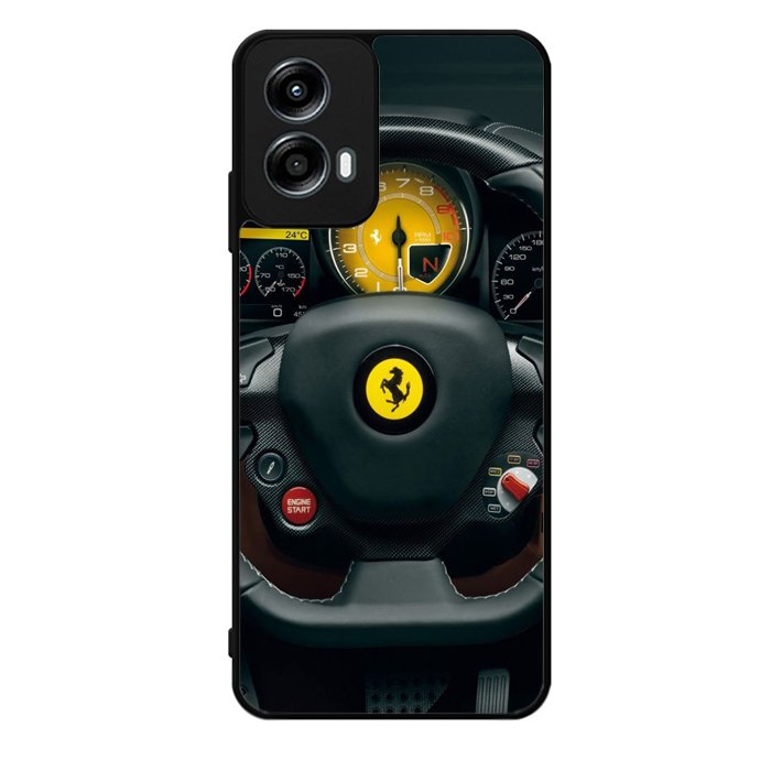 Red Ferrari Logo Motorola Moto G Play 2024 Case OV0479