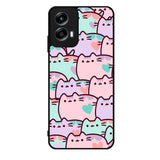 pusheen pattern Motorola Moto G Play 2024 Case OV0482