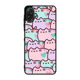 pusheen pattern Samsung Galaxy A07 Case QC0482