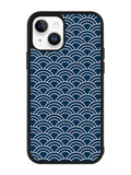 Japanese Gold Cloud Wave Indigo Pattern iPhone 14 Case QC5321