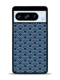 Japanese Gold Cloud Wave Indigo Pattern Google Pixel 8 Pro Case QC5321