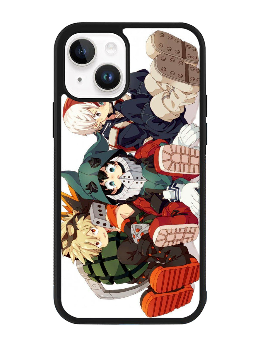 My Hero Academia Deku X Bakugou X Todoroki iPhone 14 Plus Case QC3197