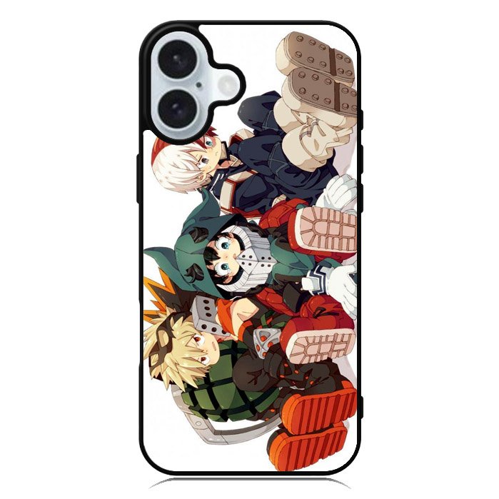My Hero Academia Deku X Bakugou X Todoroki iPhone 16 Case QC3197