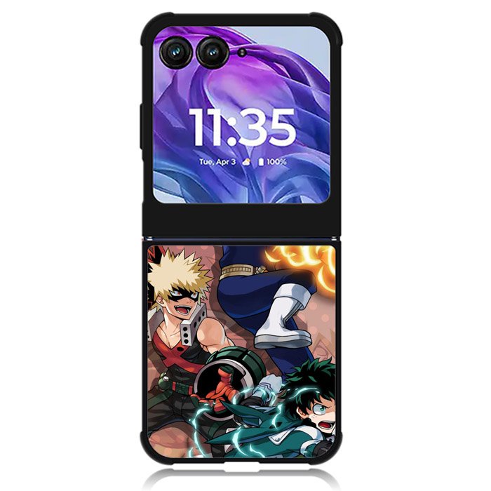 My Hero Academia Deku X Bakugou X Todoroki Motorola Moto Razr Plus 2024 , Moto Razr+ 2024 Case OV3198