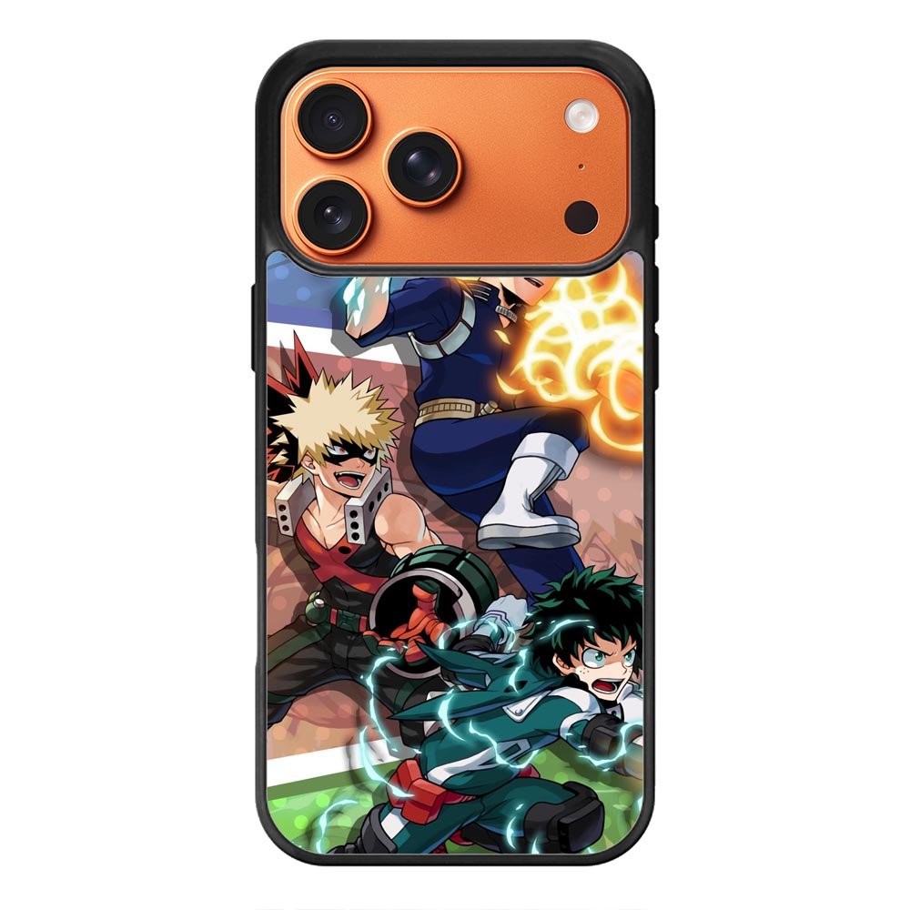 My Hero Academia Deku X Bakugou X Todoroki iPhone 17 Pro Case QC3198
