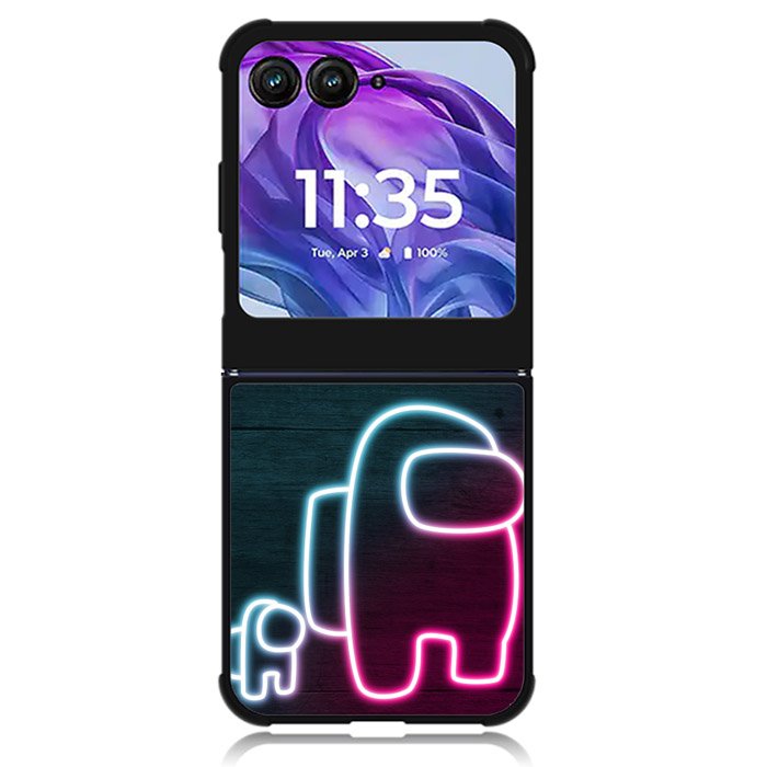 among us neon Motorola Moto Razr Plus 2024 , Moto Razr+ 2024 Case OV7408