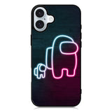 among us neon iPhone 16 Plus Case QC7408