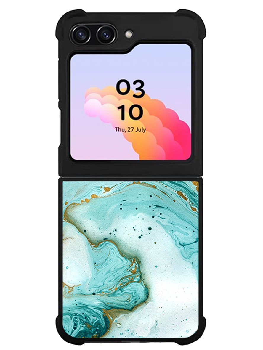 marble watercolor Samsung Galaxy Z Flip 5 5G 2023 Case OV3395