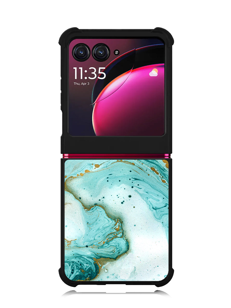 marble watercolor Motorola Moto Razr Plus 2023 , Moto Razr+ 2023 Case OV3395