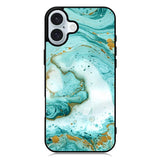 marble watercolor iPhone 16 Case QC3395