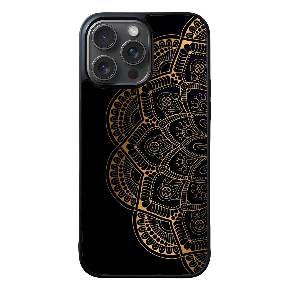 Black Gold Mandala FLZ0599 iPhone 15 Pro Max Case