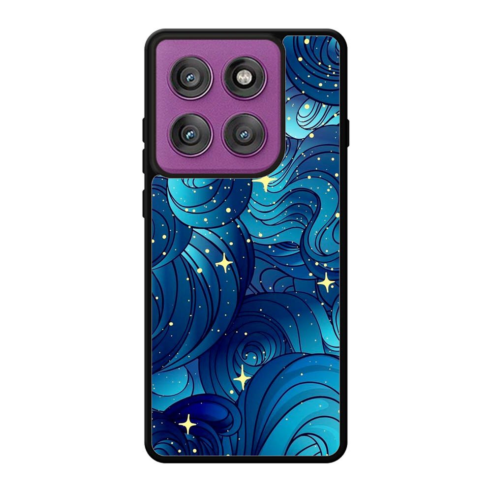 Blue Abstrac Art FLZ0649 Motorola Moto Edge 60 Pro Case
