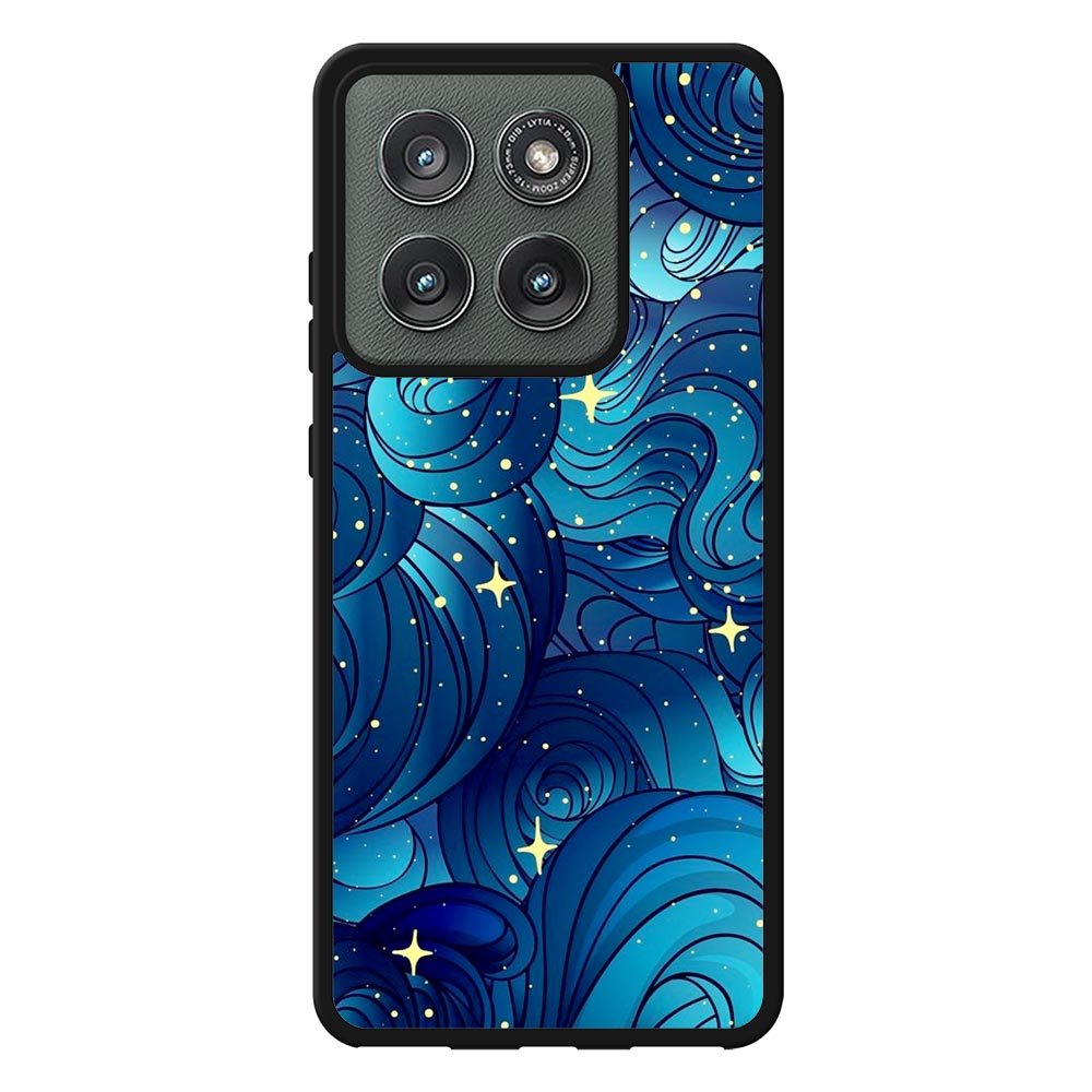 Blue Abstrac Art FLZ0649 Motorola Moto Edge 2025 Case