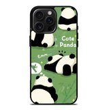 Lazy Cute Panda FLZ0670 iPhone 16 Pro Max Case