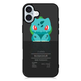 bulbasaur pokemon iPhone 16 Plus Case QC8499