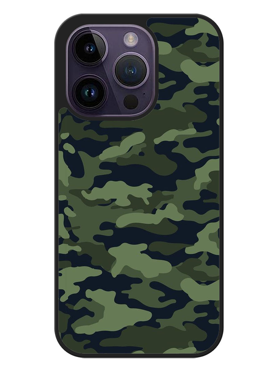 Green Camouflage iPhone 14 Pro Max Case