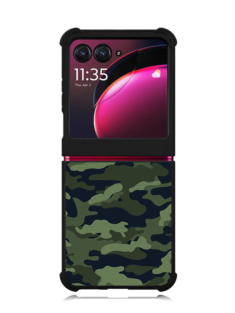 Green Camouflage Motorola Moto Razr Plus 2023 , Moto Razr+ 2023 Case