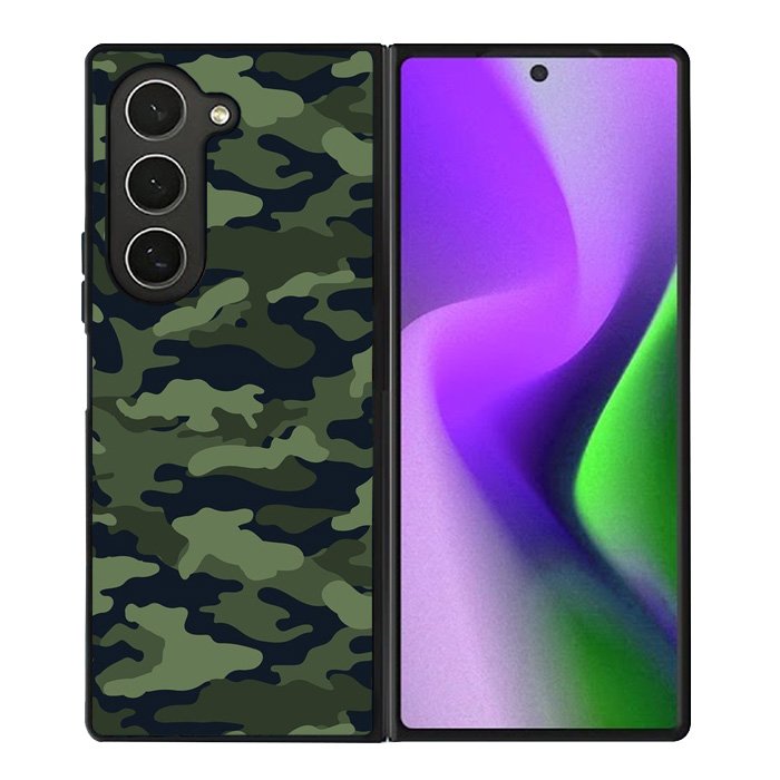 Green Camouflage Samsung Galaxy Z Fold 6 Case