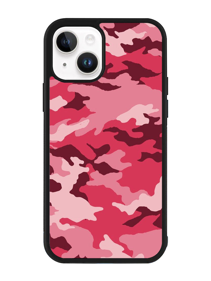 Pink Camouflage iPhone 14 Plus Case QC7966