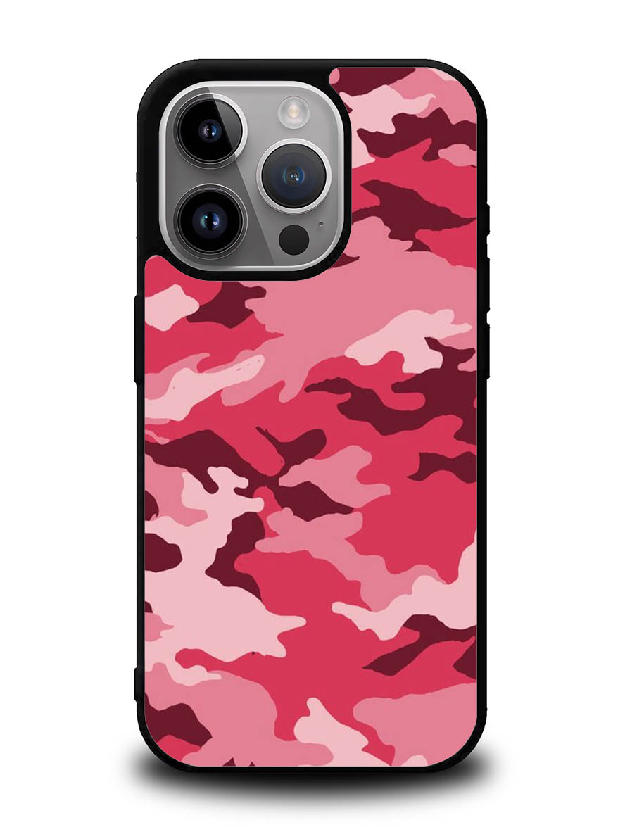 Pink Camouflage iPhone 16 Pro Case OV7966