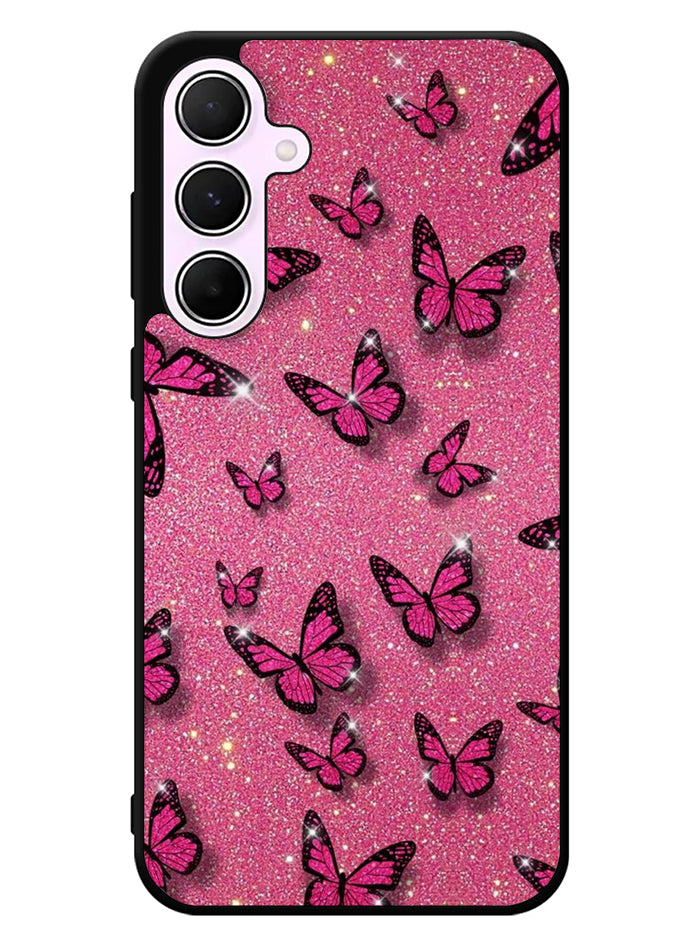 butterfly glitter Samsung Galaxy A35 5G Case