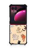Happy Cat day Motorola Moto Razr Plus 2023 , Moto Razr+ 2023 Case OV9714