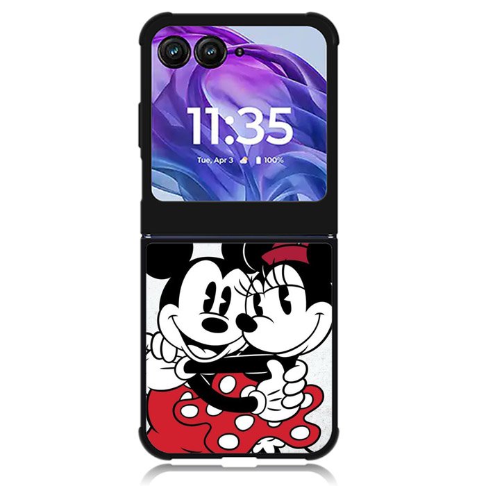 mickey mouse and minnie mouse Motorola Moto Razr Plus 2024 , Moto Razr+ 2024 Case