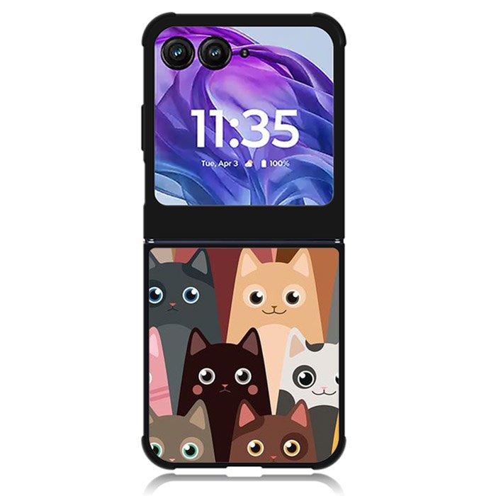 Cute funny cat Motorola Moto Razr Plus 2024 , Moto Razr+ 2024 Case OV9707