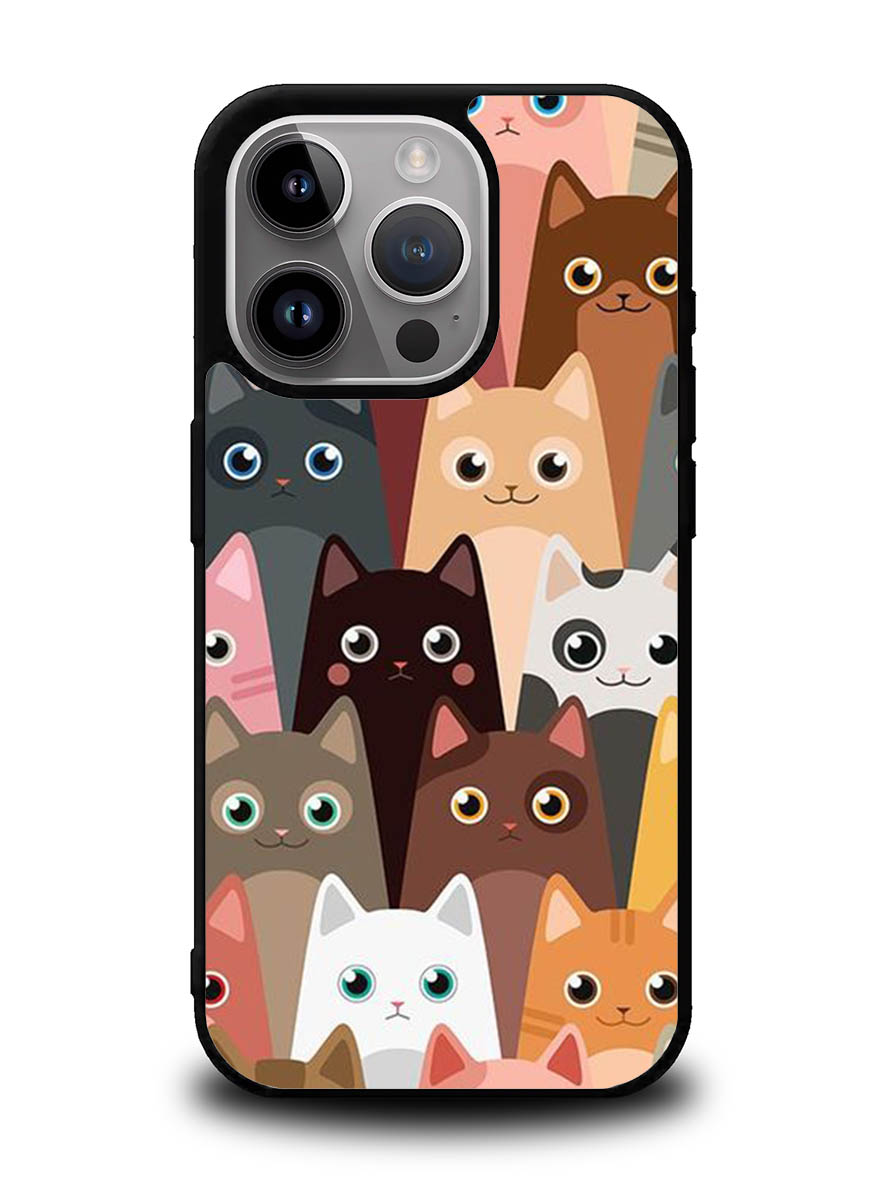 Cute funny cat iPhone 16 Pro Max Case QC9707