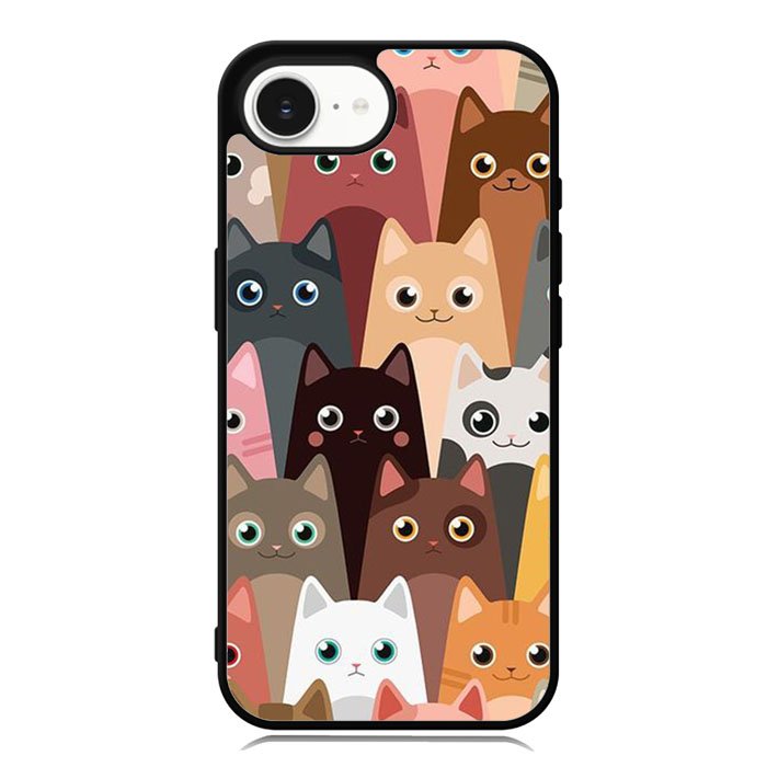 Cute funny cat iPhone 16e Case OV9707
