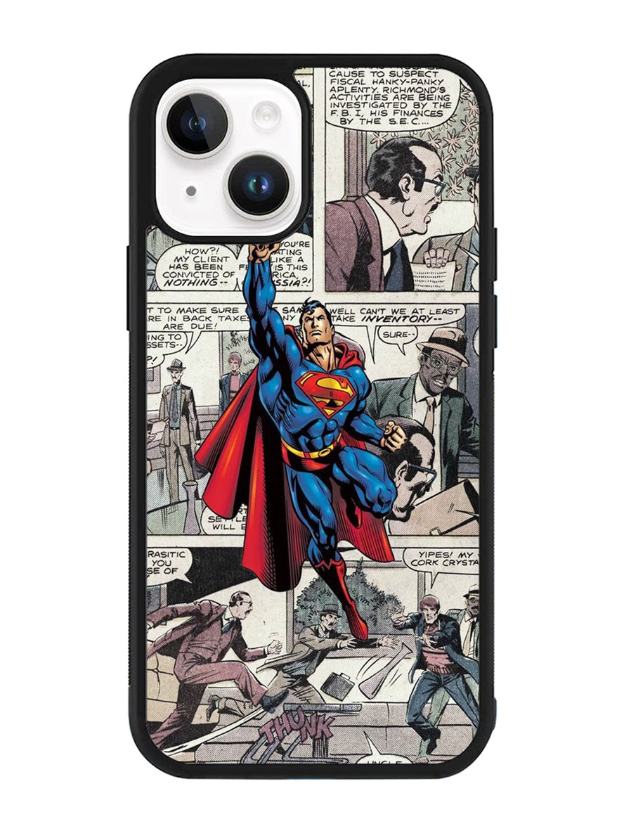 superman comic iPhone 14 Plus Case QC9689