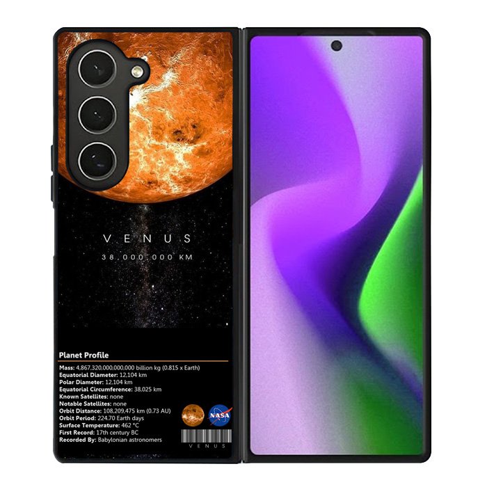 Space Facts Venus Samsung Galaxy Z Fold 6 5G 2024 Case OV9688